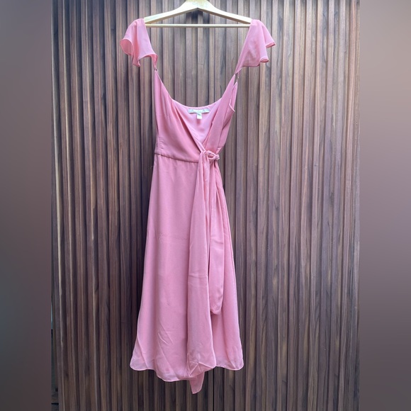 ModCloth Feels Like Summer MIDI Wrap Dress Pink XL - Picture 4 of 7
